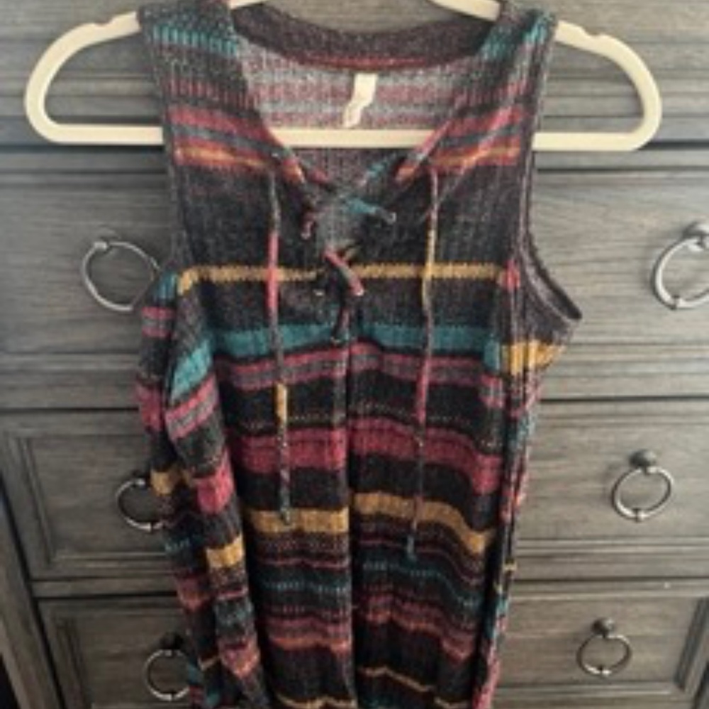 Cold Shoulder Knit Sweater